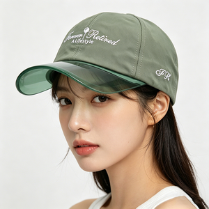 หมวกกอล์ฟแบบยูนิเซ็กซ์, หมวกกันแดดปีกใสป้องกันรังสียูวี, หมวกเบสบอลปักโลโก้สำหรับกีฬากลางแจ้ง เหมาะสำหรับกอล์ฟและเดินป่า - Product Image 1