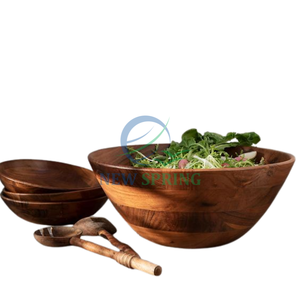 Bol en bois jetable écologique de fabrication vietnamienne 100% bois de haute qualité pour la cuisine et la table - Product Image 5