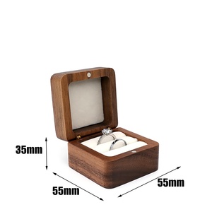 Nouvelle <span class=keywords><strong>Boîte</strong></span> à Bijoux de Luxe en Bois 2025, Petite <span class=keywords><strong>Boîte</strong></span> de Rangement Portable de Voyage pour Bagues et Boucles d'Oreilles, Idéale pour <span class=keywords><strong>Demande</strong></span> en <span class=keywords><strong>Mariage</strong></span> - Product Image 2
