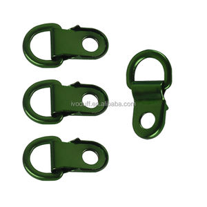 ตะขอเกี่ยวเชือกรองเท้าแบบใหม่ของ Ivoduff สำหรับรองเท้าบูทแฟชั่น  ตะขอโลหะรูตาไก่  ห่วงโลหะรูปตัว <span class=keywords><strong>D</strong></span> สำหรับเชือกรองเท้าเดินป่า - Product Image 1