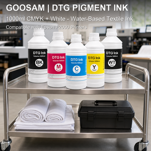 Tinta Pigmentada Blanca CMYK de Alta Calidad para Impresora Epson F2000 F2100, Impresión en Algodón para Camisetas, Suministro a Granel Compatible - Product Image 1