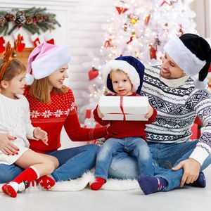 PESENAR Chapeau de Noël en peluche, <span class=keywords><strong>bonnet</strong></span> du Père Noël en peluche courte avec doublure en velours unisexe, chapeau de Noël confortable et épais en peluche - Product Image 2