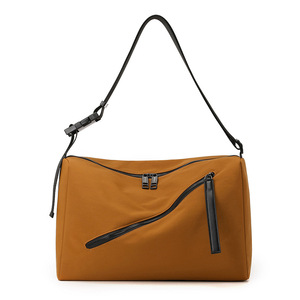 Waterproof Washed Fabric Shoulder <b>Bag</b> for <b>Men</b> Women Large Capacity Crossbody <b>Bag</b> for Daily Commute - Product Image 4