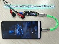 Amplificateur DAC portable, double décodeur HiFi CS43198 + double amplificateur casque RT6863 avec écran OLED