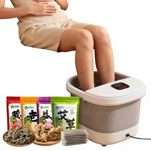 Sachet d'herbes détoxifiantes pour bain de pieds au gingembre et à l'armoise, poudre amincissante pour les jambes et les pieds, pour les soins de la peau - Product Image 1