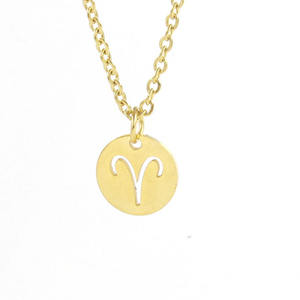 Collar <span class=keywords><strong>de</strong></span> signos del zodiaco <span class=keywords><strong>de</strong></span> 12 meses para mujer, joyería <span class=keywords><strong>de</strong></span> moda <span class=keywords><strong>de</strong></span> astrología, acero inoxidable <span class=keywords><strong>de</strong></span> titanio - Product Image 5