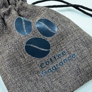 Sac à café en coton biologique personnalisé RUNWELL, petit, avec cordon <span class=keywords><strong>de</strong></span> serrage, pour fleurs séchées, lavande, réutilisable, recyclable, imprimé à l'écran - Product Image 5