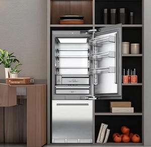 Artaus Réfrigérateur congélateur à porte intégrée de style américain avec <span class=keywords><strong>distributeur</strong></span> d'<span class=keywords><strong>eau</strong></span> et machine à glaçons pour usage domestique ou hôtelier - Product Image 4