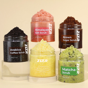 Exfoliante Corporal Vegano de Marca Propia con Sal del Mar Muerto del Himalaya, Azúcar Moreno, Matcha, Café y Cúrcuma - Product Image 1