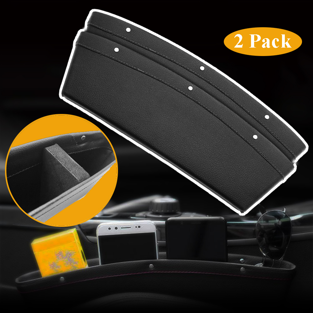 Частный ярлык PU полностью кожаное автомобильное сиденье зазор консоль Органайзер черное автомобильное сиденье зазор наполнитель