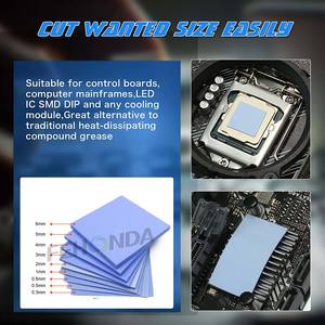 แผ่นความร้อนซิลิโคนเหนี่ยวนำความร้อน,GPU CPU ปรับขนาดได้6M/MK 12W/Mk 15W/Mk 20W/Mk - Product Image 3