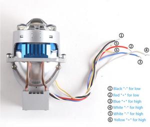 China Auto 3 pulgadas H4 90W <span class=keywords><strong>S16</strong></span> Bi LED Proyector Lente Faros Nueva condición 12V Voltaje Proveedor de fábrica - Product Image 5