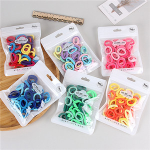 <span class=keywords><strong>MIO</strong></span> 50 Piezas/Bolsa, Coleteros para el Cabello Sin Costuras de 2.5cm para Mujeres y Niñas, Colores Variados, Coleteros para Cola de Caballo, Bandas para el Cabello para Niños - Product Image 1