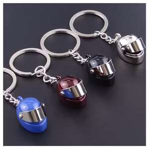 Portachiavi casco in metallo <span class=keywords><strong>3D</strong></span> casco casco portachiavi all'ingrosso - Product Image 2