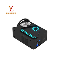 Machine à fumée à double buse haute puissance Langyu 3000W, jet rapide, colonne d'air LED RGB, machine à brouillard DMX 8 canaux, réservoir d'huile 3L, en aluminium pour scène