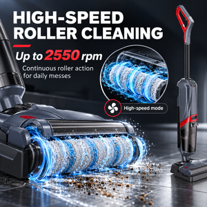 Aspirateur balai rechargeable pour sols humides et secs 15kPa 200W, pour carrelage, parquet et moquette, avec stérilisation électrolytique et séchage – Fournisseur OEM - Product Image 5