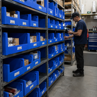 Bac de tri empilable en polypropylène alvéolaire (PP) 3-5 mm, étanche, pour centre de distribution et stockage logistique