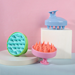 Scalp Massage Hair <b>Brush</b> Silicone Massager For <b>Shampooing</b> And Exfoliating With Soft Bristles For Hair Care - Product Image 1