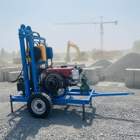 Foreuse sur roues à moteur diesel ZT-350Y, avec une profondeur de forage de 150 m, adaptée aux sols argileux, aux sables