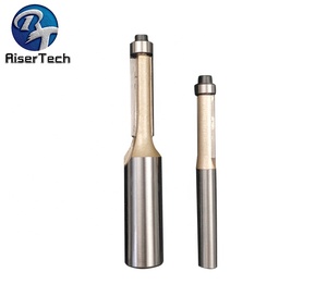 TCT Trimming Router <strong>Bits</strong> with Bearing 2 Flute Tungsten Carbide Straight <strong>End</strong> Mill for Wood Working - Product Image 4