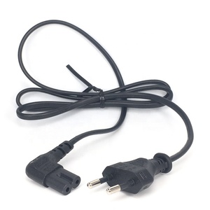 Cord Cable <strong>Lead</strong> for TV Printers Cameras <strong>PS4</strong> PS3 1.5M EU 2-prong to Figure 8 C7 Right Angled Extension Cable Euro - Product Image 4