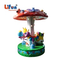 Carrousel d'enfants à jetons bon marché en gros d'usine, mini manèges de foire petit carrousel à vendre