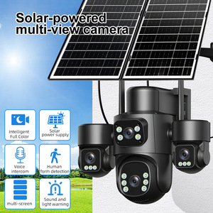 Solar Powered Multi View <b>Camera</b> 6MP Full Color Night Vision Outdoor With Solar Panel And Human Detection - Product Image 1