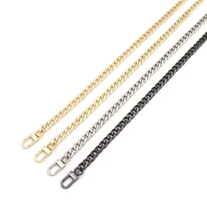 Imported Material Super AA Quality Plating NK Bag Chain Handbag 2.5mm Wire Golden Metal Chains For Purse Strap Chain with Clasp