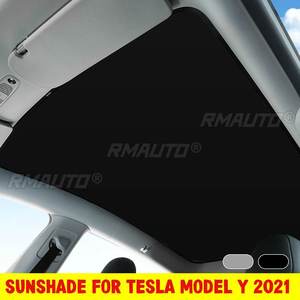 4/6 Piezas para Tesla Model 3 / Model Y 2021, Parasoles Delanteros y Traseros para Techo Solar, Red de Sombreado para Techo de Vidrio - Product Image 2