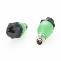 Adaptador Ethernet impermeable M12 X Code a RJ45 IP67 para PROFINET Profibus CC-Link CAN Bus DeviceNet Interbus para cableado de red
