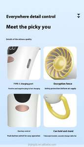 2025 New Arrival 5 Speed min Wind Cooling Hand <b>Fan</b> Portable Mini Usb Mini Pocket Rechargeable <b>Handheld</b> <b>Fan</b> with Hook - Product Image 5