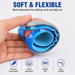 Semelles orthopédiques de course à pied en gel TPE élastique amorti pour le sport et la rééducation, avec soutien de la voûte plantaire, pour OEM - Product Image 4