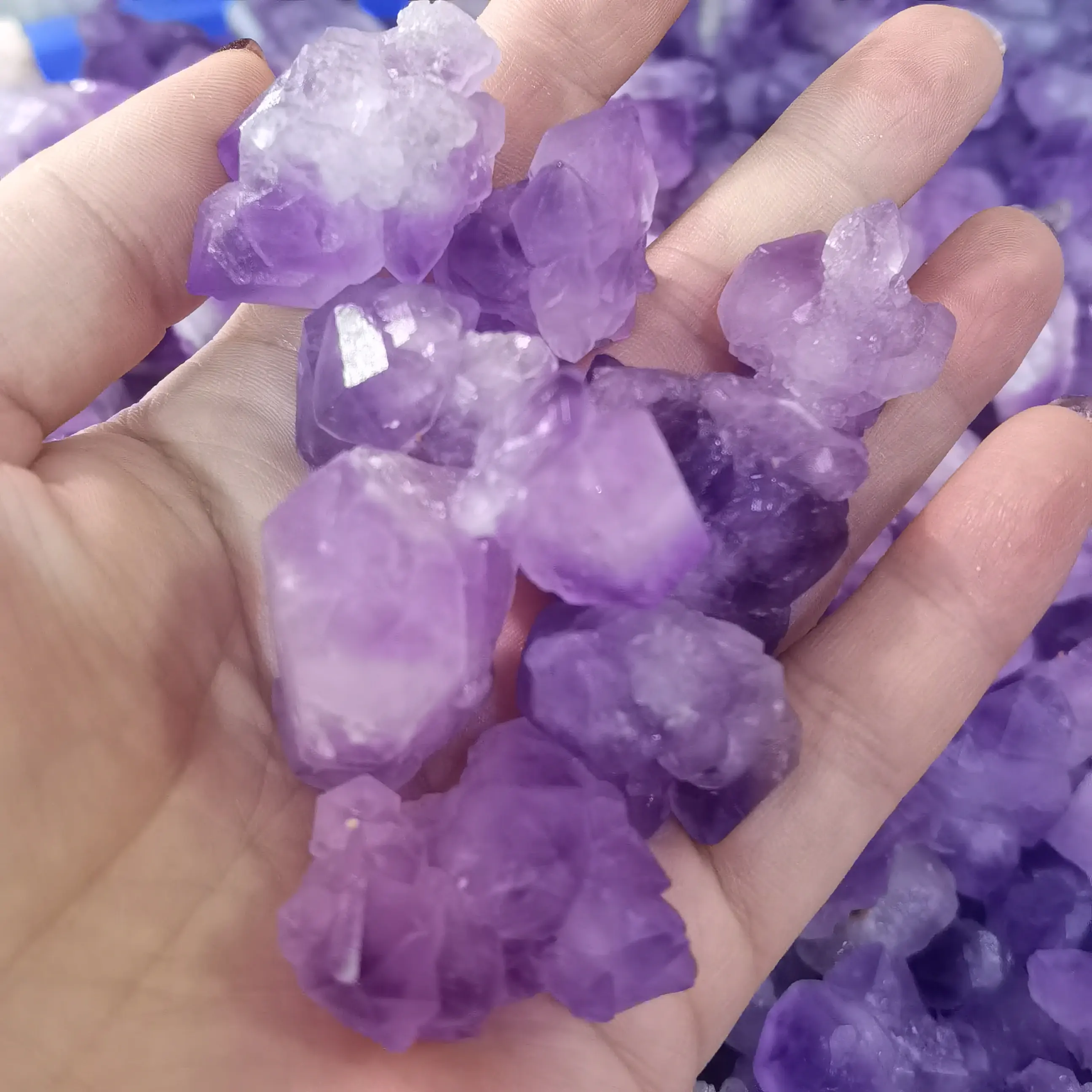 Atacado 1kg cristais naturais de alta qualidade polido morango quartzo tumbled pedra para venda