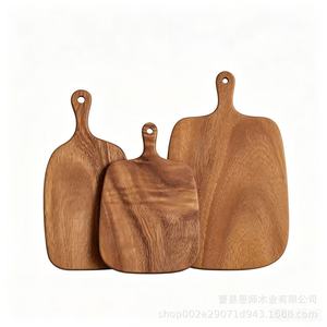 Tabla de cortar rectangular de madera de nogal con asa para cocina - Product Image 1