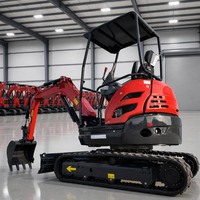 Offre Spéciale Mini-Excavatrice 2,5 Tonnes CE EPA EURO 5 Kubota à Chenilles en Caoutchouc, OEM Chinois Personnalisé pour la Construction Agricole