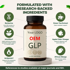 OEM Label Pribadi Baru Pengiriman Lintas Negara Eksplosif 60 Kapsul Berberine GLP-1 RESET Pertumbuhan Rambut Dewasa Grosir Pabrik - Product Image 3