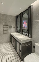Espejo de Baño Inteligente con Pantalla de TV de 22, 26, 32 y 43 Pulgadas, Montaje en Pared, IP65 Impermeable, HD, Android, para Hotel