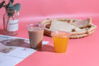 Gobelet jetable en plastique PET de 7 oz/200 ml pour boissons froides à emporter, jus d'orange et de pomme pour restaurants et hôtels