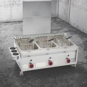 Nouvelle <span class=keywords><strong>friteuse</strong></span> à gaz de comptoir commerciale pour restaurant, 24 L, acier inoxydable, chauffage rapide, usage industriel pour la friture de beignets et de gâteaux - Product Image 5