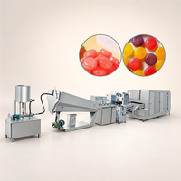 Ligne de production de bonbons durs à grande vitesse certifiée CE, machine de production de bonbons à dépose et formage continus