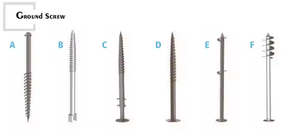 עמוד בורג פלדה מבני איכותי HMYD, עמוד אדמה ספירלי מגולוון בחום, עמוד בורג קרקע, עומס רוח 60M/S, 1.4KN/M2 - Product Image 2