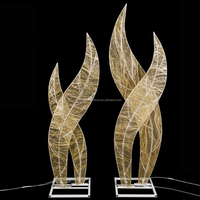 Fournitures de mariage décoration de scène Led papillon route Guide aile support lampadaire passerelle lumière décoration