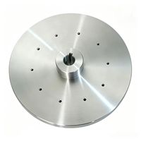 Disque de tournage CNC en aluminium sur mesure de précision pour bride usinée avec alésage central et motif de trous pour machines