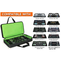 Étui en EVA à fermeture éclair compatible Pioneer DJ avec plusieurs poches de rangement pour DDJ SR/SR2/RR/DDJ-REV1 et Denon MC4000
