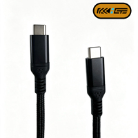Cable USB3.2 Gen2 Tipo C de Carga Rápida de 100W, Cable de Carga y Sincronización de Datos de 10Gbps con Trenzado de Nailon para Computadoras Portátiles, Teléfonos, Oficina y Viajes