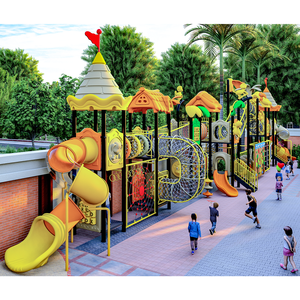 <span class=keywords><strong>Parque</strong></span> de atracciones Equipo al aire libre con toboganes y senderos de aventura para un juego emocionante - Product Image 2