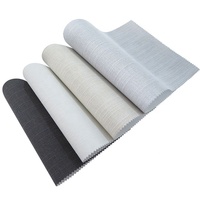 Tissu de stores à rouleau occultants lisses en fibre de polyester souple ignifuge de haute qualité