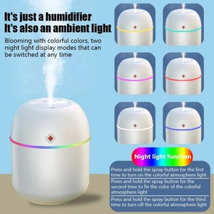 Diffuseur d'arômes avec humidificateur USB, idéal pour les chambres, les salons, les bureaux et l'éclairage d'ambiance - Product Image 2