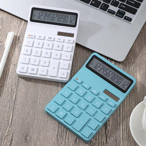 Calculadora de escritorio con energía solar, pantalla ancha de 12 dígitos, diseño minimalista nórdico, material ABS blanco para exámenes de estudiantes - Product Image 5