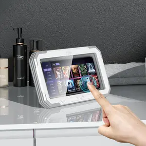 Universal Wall Mounted Shower Phone Holder Case 360 Rotatable Telescopic Waterproof Magic Box Bathroom Mobile Phone Holder Box